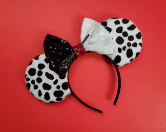 Cruella de Vil inspired mickey ears