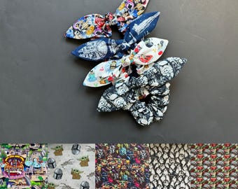 Op Star Wars geïnspireerde scrunchies/scrunchies/scrunchies met stropdas