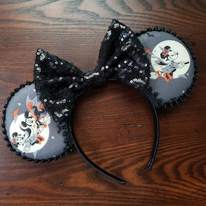 halloween inspired mickey ears/bat inspired mickey ears/custom mickey ears