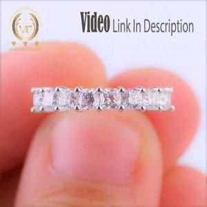2.25ctw Half Eternity Band Natural Diamond Engagement Ring,14K Solid Gold Wedding Band,Anniversary Band Ring,Natural Diamond Band