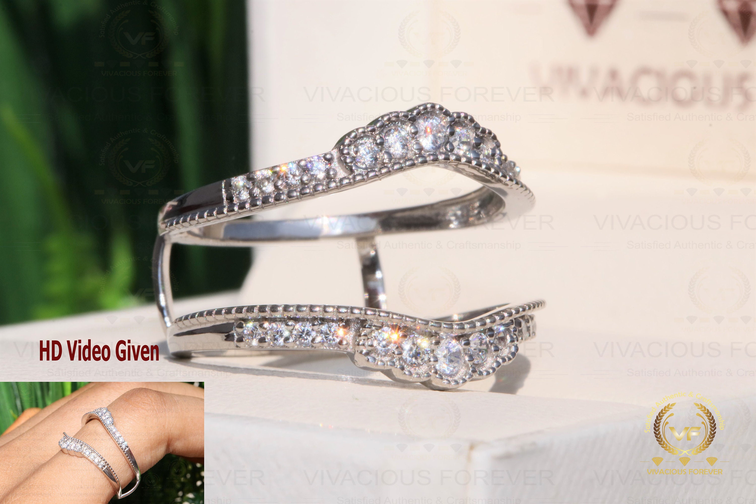 Ring enhancer on sale for cushion cut