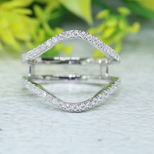 Customizable Ring Enhancer Moissanite Ring Enhancer Aggie Etsy