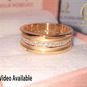 Men’s Moissanite Eternity Band Moissanite Wedding Band Wedding Ring Mens Band Gold Ring Moissanite Ring anniversary ring, Custom Gold Rings