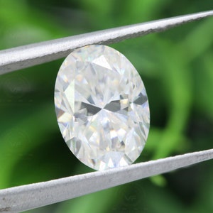 3.37CT Oval Colorless Loose VVS1 Moissanite for Custom Engagement Ring, Wedding Ring, Moissanite Pendant, Bridal Sets Ring, Solitaire Ring