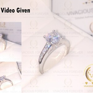 2.0ct Forever One Moissanite Engagement Ring, Moissanite Gold Ring, Moissanite Wedding Ring, Moissanite Solitaire, Art Deco Ring For Women