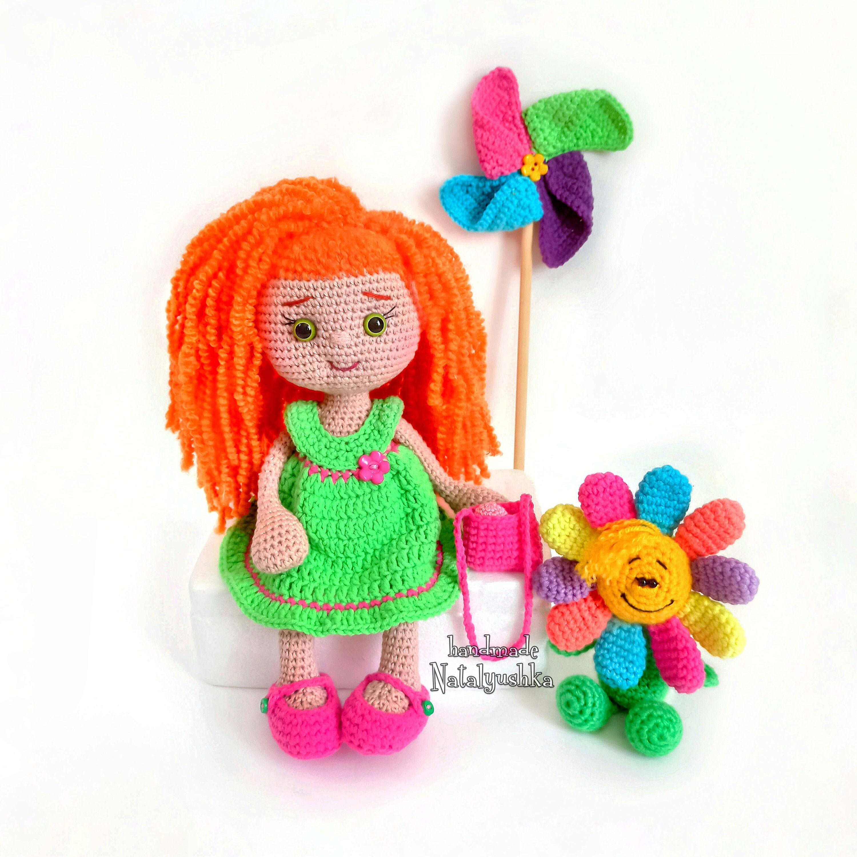 Soft toy movable Doll Amigurumi doll with removable clothes Etsy