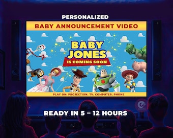 Vídeo personalizado de anuncio de embarazo de Toy Story / Película de anuncio de bebé