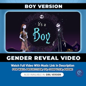 Gender Reveal Video Announcement, Gender Reveal Movie, Boy or Girl Gender Reveal, It&#39;s a Boy, Gender Reveal Video