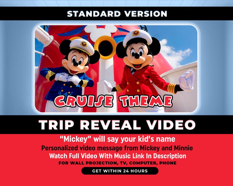 Personalized Surprize Cruise Trip Reveal Video