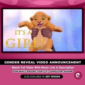 Annuncio video rivelazione sesso, film rivelazione sesso, rivelazione sesso maschio o femmina, video rivelazione sesso femmina, rivelazione sesso Re Leone