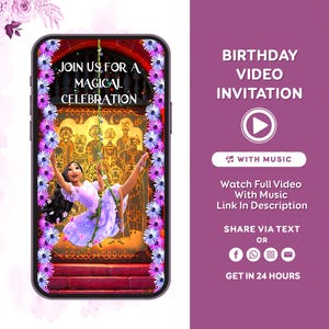Encanto birthday Invitation, La Familia Birthday Party Invite, Encanto Invitation, Encanto Video Invitation, girl birthday invitation