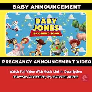 Pregnancy Announcement Video, Pregnancy Announcement Movie, Baby Announcement Video, Toy Story Baby Announcement Video