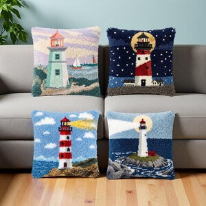 Kit de coussins pour loquet de balise côtière, bateau, étoile, océan, roche, décoration de salon moderne