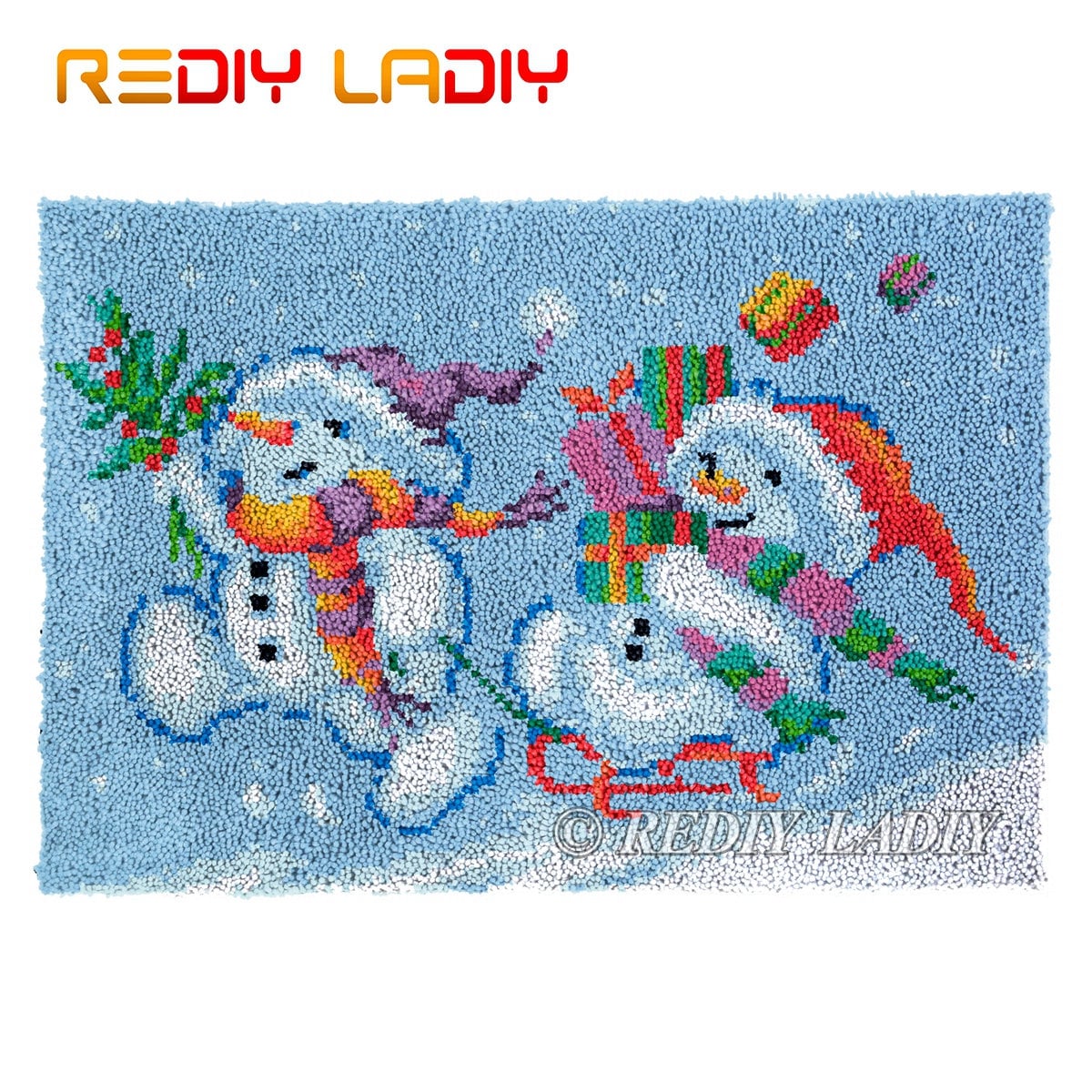 Latch Hook Rug Christmas Gift Chunky Yarn Tapestry Kits DIY Etsy