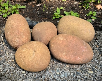 Bags of 5, Natural Smooth River Rocks for Painting, Aquariums, Terrariums +++ Take Your Pick!