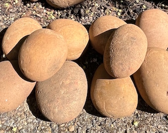 Bags of 10,  Natural Smooth River Rocks for Painting, Aquariums, Terrariums +++ Take Your Pick!