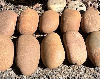 Bags of 10,  Natural Smooth River Rocks for Painting, Aquariums, Terrariums +++ Take Your Pick!
