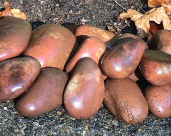 Color Matched Sets  BAKERS DOZEN (13) Natural Smooth River Rocks for Painting, Aquariums, Terrariums plus much more