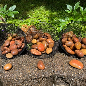 Smooth River Rocks, 10lb Bags, 3-4oz, 4-5oz, 5-6oz Stones, 2-4” Size, Take Your Pick! Great for Painting, Rock Art, Aquariums + More