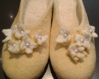 felt slippers валяные тапочки