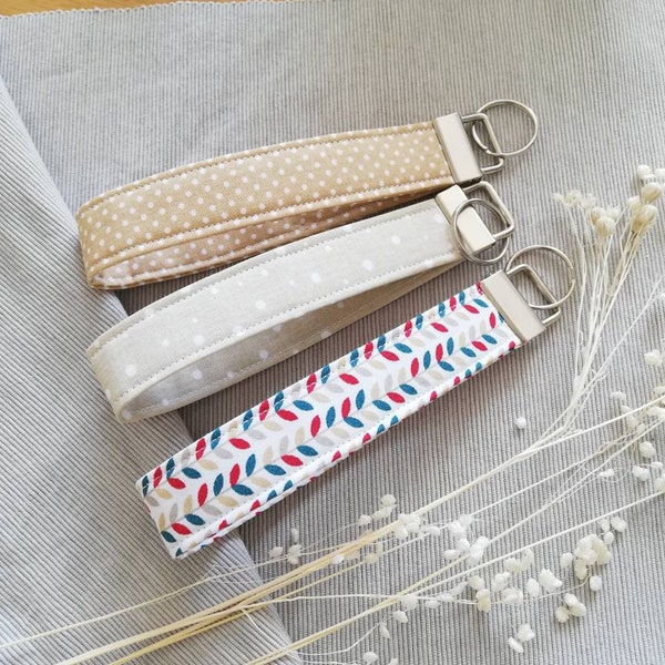 Keychain Fabric, Schlüsselanhänger, schlüsselband aus Stoff, Geschenkidee, Mitbringsel, Gastgeschenk, Brautjungferngeschenk