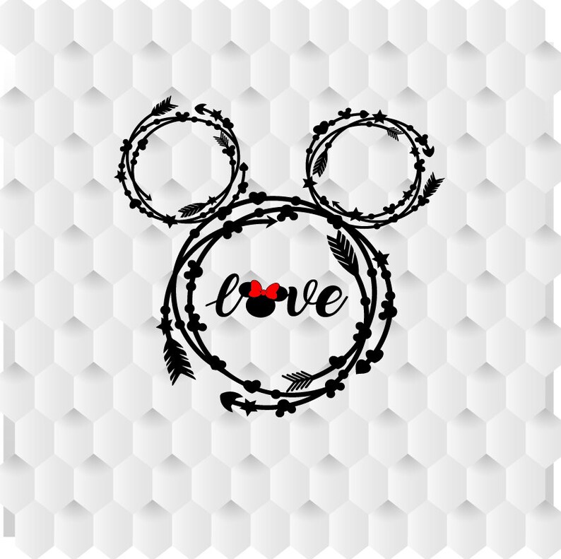 Love Svg Minnie Svg Disney Love Svg Mickey Svg Love Disney Etsy