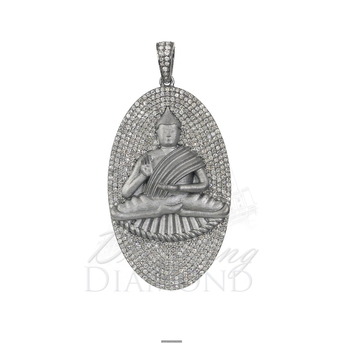 Pendentif Bouddha En Argent - Marque Gribouille Import, Neuf Avec étiquettes