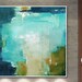 Ali Jones reviewed Abstract Painting on Canvas, Original Art, Modern Art, Contemporary Art, Wall Art for Living Room, Large Painting, Square Green Blue Art
