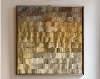 Quadro da parete marrone Wabi Sabi, dipinto minimalista con texture 3D neutra per soggiorno, grande tela astratta sfumata