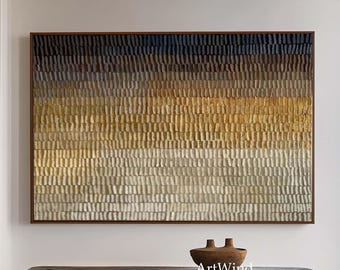 Grande dipinto astratto neutro testurizzato Wabi Sabi Wall Art, tela moderna minimalista per ingresso