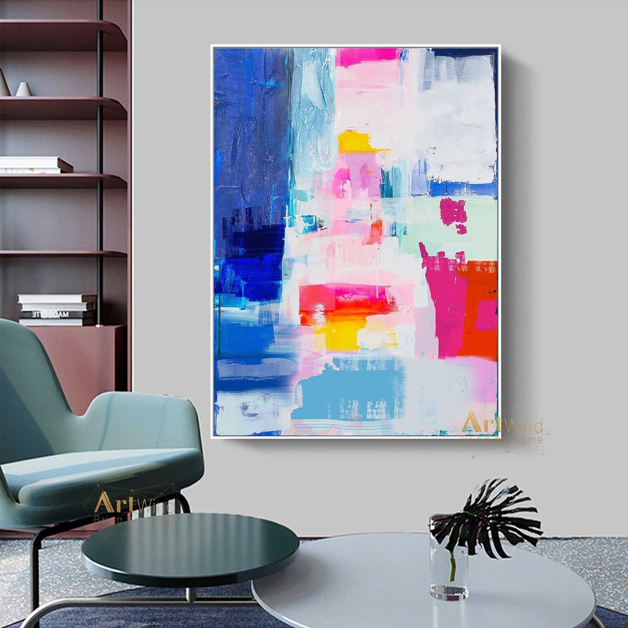 Large Abstract Painting Extra Large Canvas Wall Art Oversize Acrylic Painting  Canvas Colorful Abstract Wall Art