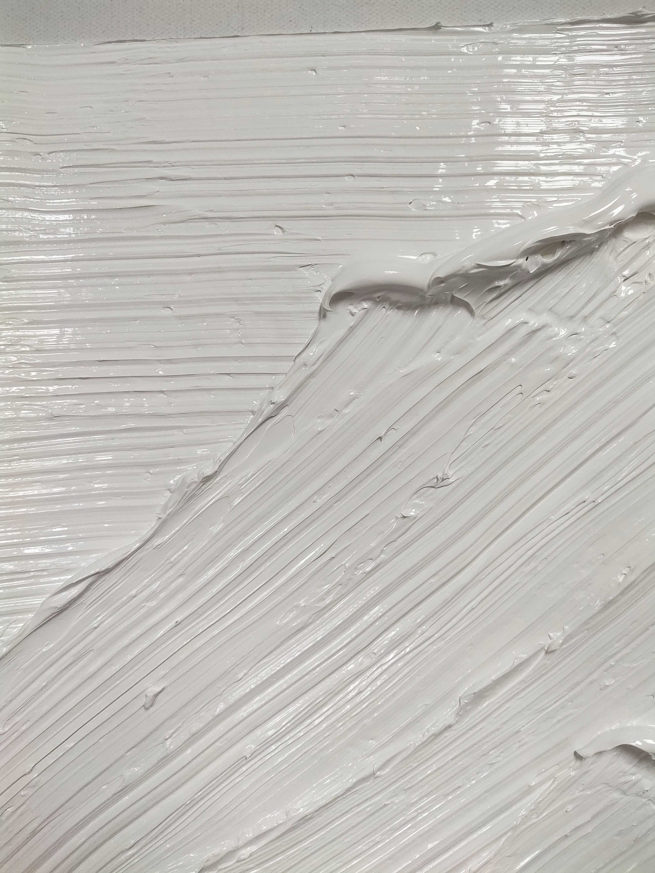 White Abstract Canvas Art 3D Textured Painting White Abstract Etsy UK