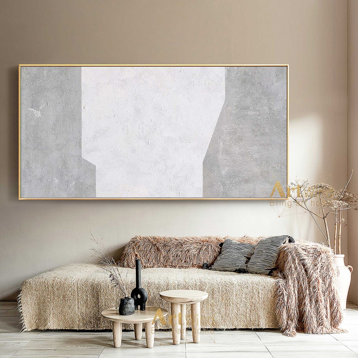 Photo inspiration: Soft Gray And White Art Deco Minimalist Reference: Grey Minimalist Art White Abstract Painting Gray And White Art
