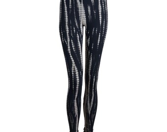 Leggings - Batik - Bamboe - zwart - bruin-beige-bruin
