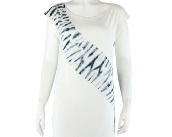 Losvallende jurk - Lange blouse - Batik - Tie-dye - Loopvlak
