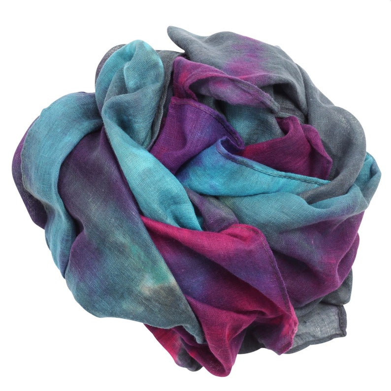 Scarf allover tie dye 40 x 140 cm neckerchief image 3