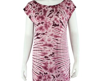 Losvallende jurk - Lange blouse - Batik - Tie-dye - Zon