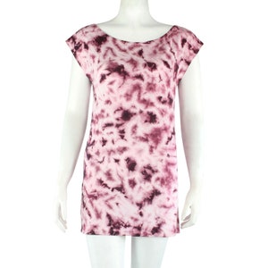 Loose-fit dress - long shirt - batik - tie dye - all-over