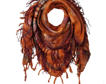 Shangri Love - Sjaalelementen - Vuur - tie-dye Pali-stof