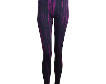 Leggings - Batik - Bamboe - zwart - roze