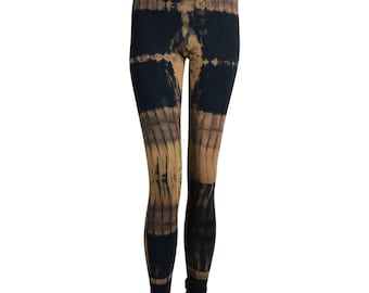 Leggings - Batik - Bétula - preto - marrom-bege-marrom