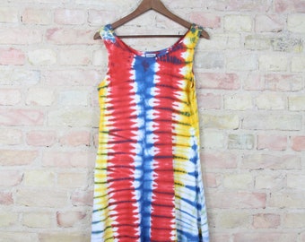 Jurk met bandjes - one size - batik - model 02