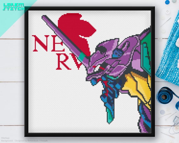 Evangelion Eva Unit Eva 01 Shinji Ikari Nerv Anime Etsy