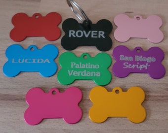 Personalised Dog Tag - Custom Laser Engraved Pet ID Tag