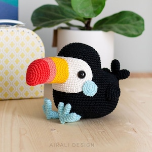 Toco the Toucan Amigurumi Crochet PDF pattern written instruction and step by step photos image 2