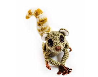 Sartù the amigurumi Lemur | Crochet PDF pattern | ring tail amigurumi lemur from madagascar