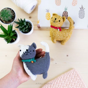 Ugo the Cat Amigurumi Crochet PDF pattern Instruction to make 1 color and 2 colors cats image 3