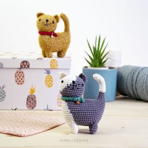 Ugo the Cat Amigurumi Crochet PDF pattern Instruction to make 1 color and 2 colors cats image 5