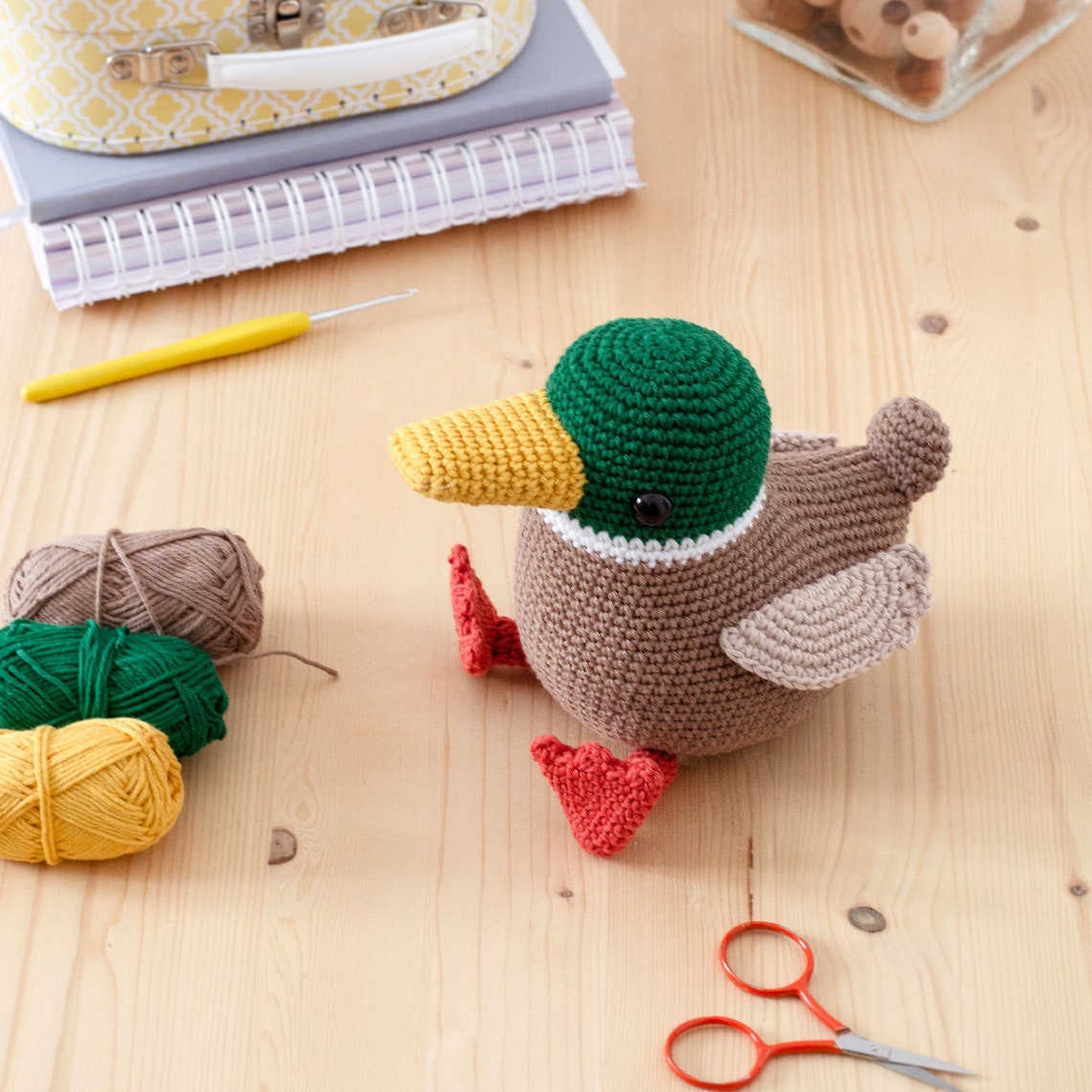 Duca the Mallard Duck Amigurumi Crochet PDF Pattern digital | Etsy