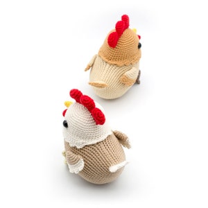 Flora the Hen and the Little Chick Amigurumi Crochet PDF pattern with coloring page image 7